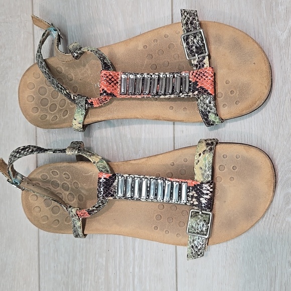 Vionic Women Navassa Multi-Color Strappy Sandals Shoes Sz 10 - Picture 3 of 10